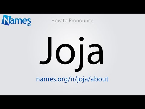 How to Pronounce Joja