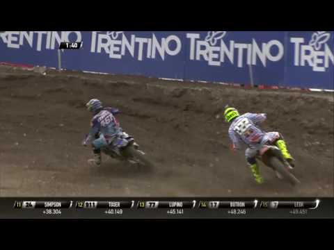 Romain Febvre passes Antonio Cairoli MXGP of Trentino MXGP Race 2 - motocross 2016