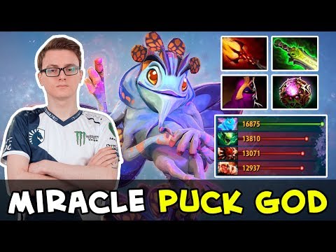 Miracle Puck god carries his team — 100% magical DPS build