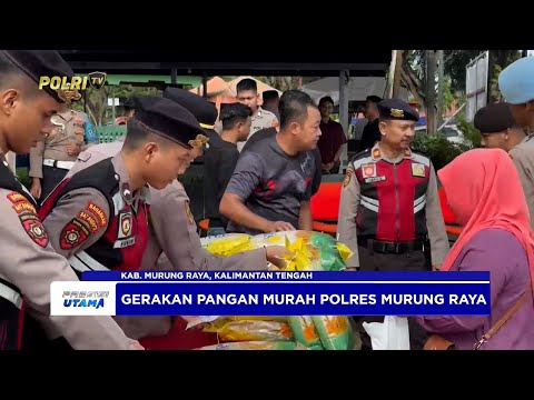 POLRES MURUNG RAYA LAKSANAKAN GERAKAN PANGAN MURAH
