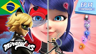 🇧🇷 MIRACULOUS 🐞 CAÇADORA DE KWAMIS 🐾 | Episódio completo ▶️ Temporada 3 Ep 14 | Português BRASIL 🇧🇷
