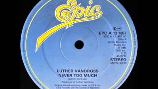 Luther Vandross - Never Too Much (Dj &#39;&#39;S&#39;&#39; Remix)
