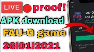 FAU-G game APK download ! फौजी गेम एपीके डाउनलोड! 26 January 2021