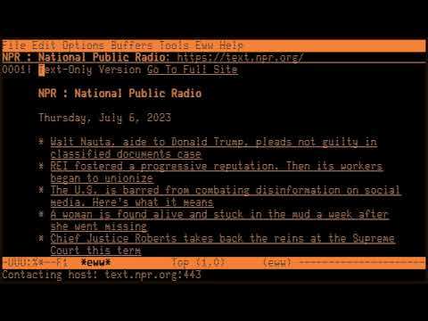 Browsing the Web with Emacs