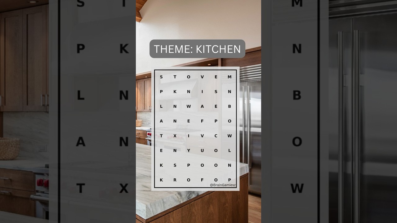 Word Search Puzzle: Kitchen Edition 🔪🍳
