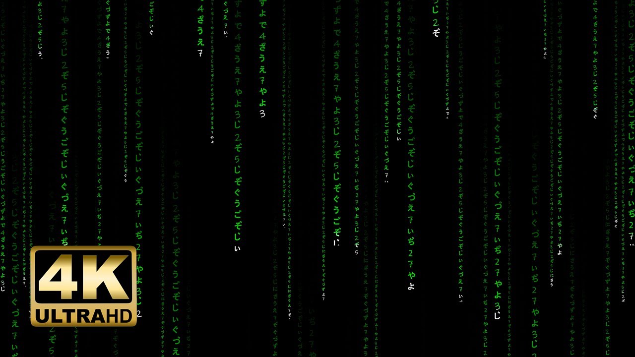 MATRIX RAIN CODE | Binary Code | 4k - 1h