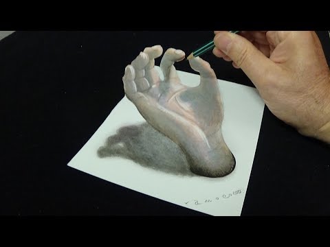 How To Draw A Incredible 3d Hand Illusion!