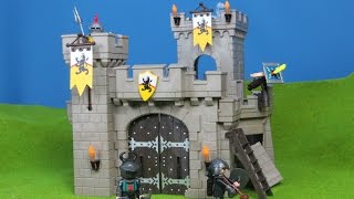 Playmobil Knights Ritter: Ritterburg Festung der Löwenritter für Kinder deutsch