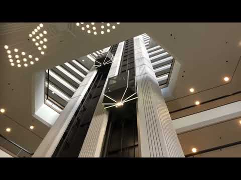 AMAZING Westinghouse Traction Internal Glass Elevators @ Hilton Hotel, Atlanta GA