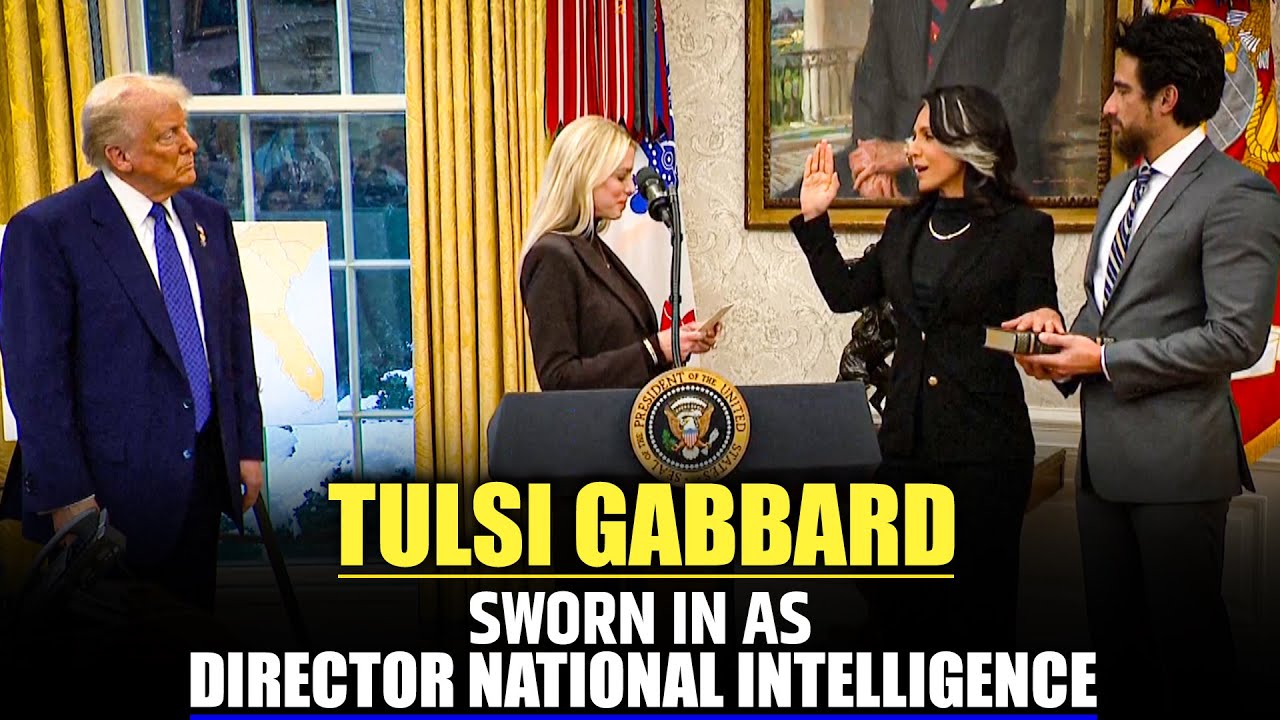 Tulsi Gabbard sworn in as Director of National Intelligence IPresident Trump I USA I America