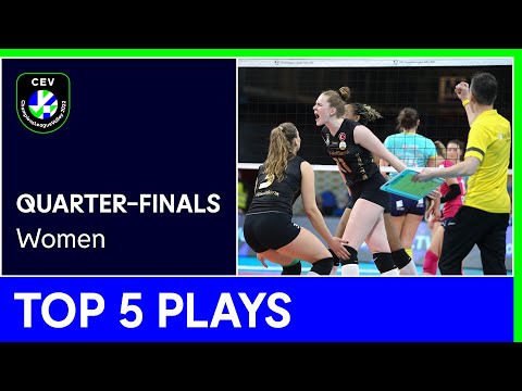 Top 5 Plays Quarter-Finals - #CLVolleyW