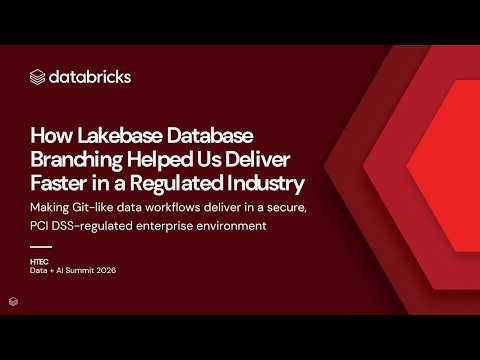 Watch: Engineering Velocity Under Constraints: How Lakebase Database Branching Helped Us Deliver Faster