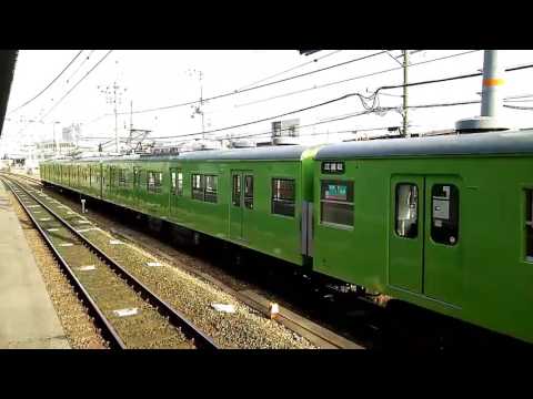 近ナラ103系NS409編成構内試運転@岸辺駅 part1