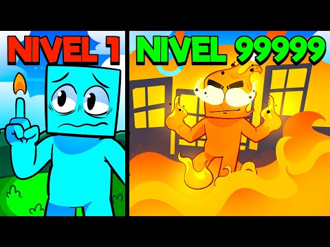 Evolui PODER ELEMENTAL Até virar o Deus do Fogo!