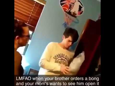 Kid orders bong package arrives and his mom wants to see him open it