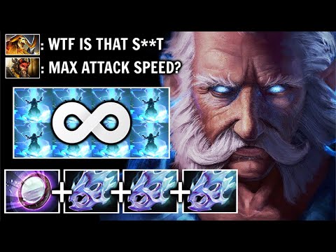 LIGHTNING GOD MID Zeus Mirror Shield + 3x Moon Shard MELT All Enemy Heroes Late Game CRAZY Dota 2