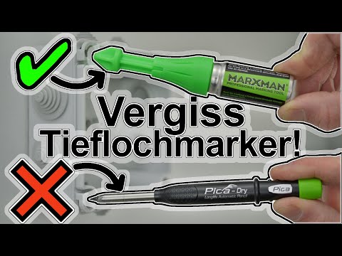 The BEST drill hole marker! 🤩 Special tool for professionals 🤫 MARXMAN deep hole marker put to th...