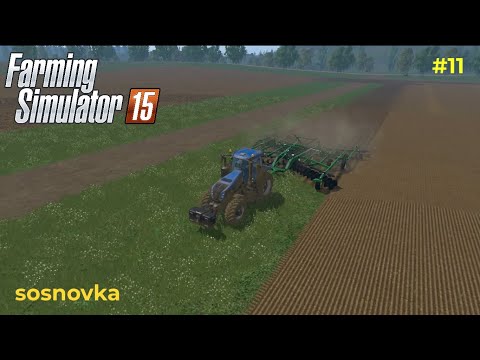 FARMING SIMULATOR 15 SOSNOVKA MAP GAMEPLAY #11 Connecting field and planting CANOLA