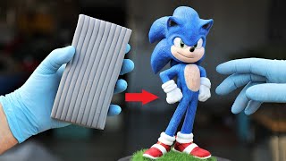Turn Clay into Sonic the Hedgehog (movie version)