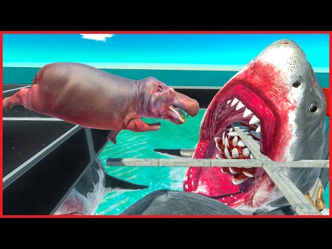 WATCH OUT for MEGALODON LYING IN WAITING | ARBS - Animal Revolt Battle Simulator
