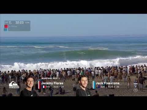 Jeremy flores VS jack freestone quiksilver pro france