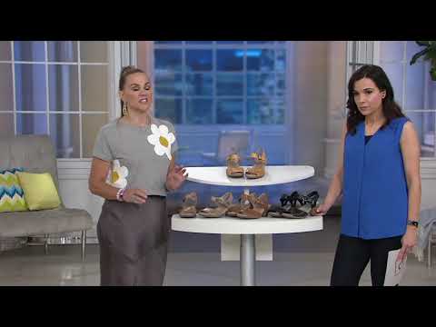 Earth Leather Two-Piece Heeled Sandals- Carson Westport on QVC