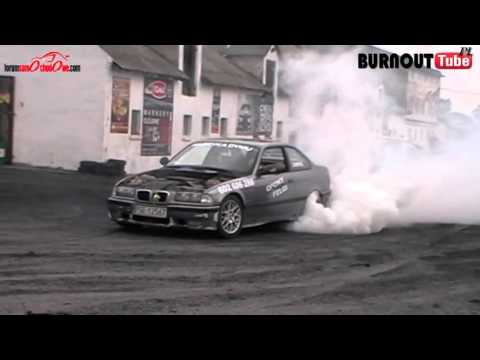 Palenie gumy BMW E36 325 "PYRA" (3) - II Dzień Świra #33