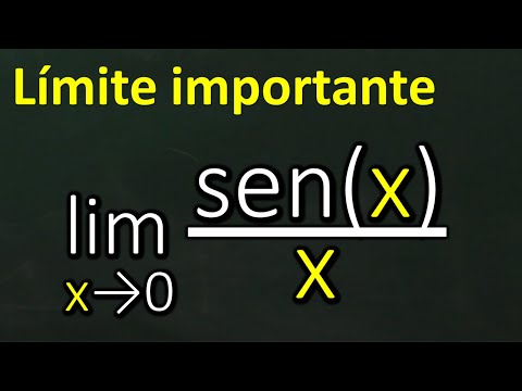 Límite cuando x tiende a cero de senx/x