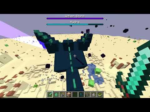 Cracker's witherstorm in the forest dimension, Witherstorm vs Mutant monsters