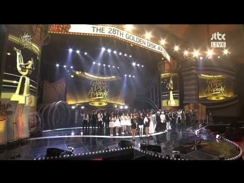 140116 A Pink - Opening @ JTBC 28th Golden Disk Awards [1080P]