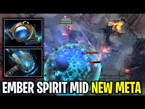 EMBER SPIRIT MID NEW META AETHER LENS + METEOR HAMMER EASY COMBO | DOTA 2