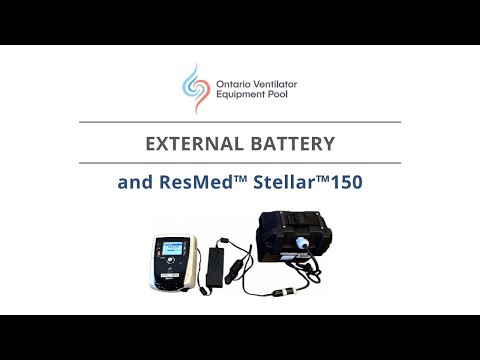 Using Your External Battery With The Stellar 150