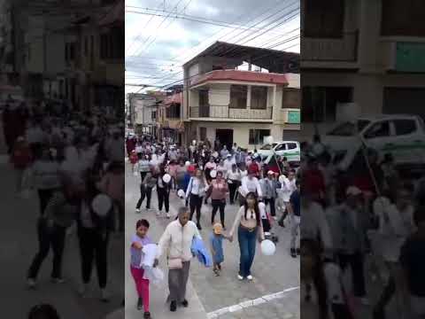 En Chunchi armaron una marcha pacífica y quieren trabajar en contra de Vargas #chimborazo