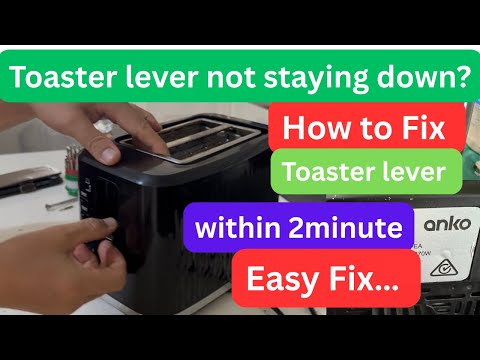 Toaster Lever won’t Stay Down—Easy Fix…