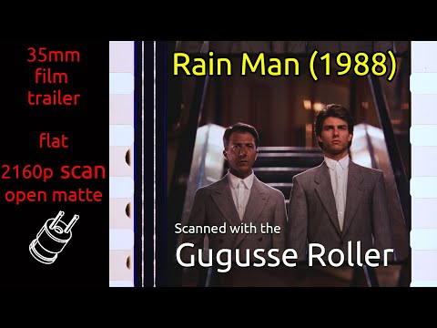 Rain Man (1988) 35mm film trailer teaser, flat open matte, 2160p