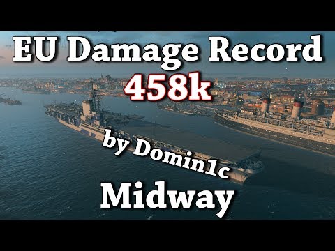 World of Warships: EU Damage Record by Domin1c in the Midway