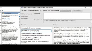 How To Change Lock Screen Wallpaper Deploy All Computers Using Group Policy Windows Server 2019