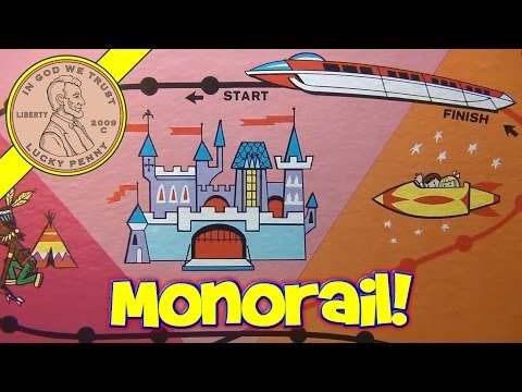 Disneyland Monorail Vintage Board Game, Parker Brothers 