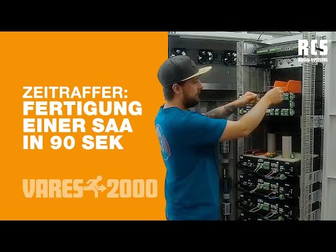 Fertigung im Zeitraffer: Sprachalarmanlage (SAA) – VARES-SYSTEM in 90 Sek