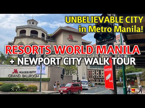 RESORTS WORLD MANILA & NEWPORT CITY TOUR | UNBELIEVABLE Modern District in Pasay City, Philippines