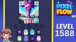 Pixel Flow Level 1588 Solution Walkthrough