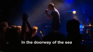 Future Islands  &quot;Fall From Grace&quot;  LYRICS on screen