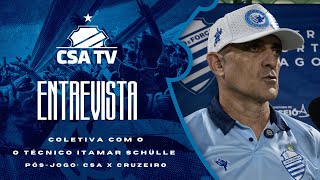 Coletiva pós-jogo com o técnico Itamar Schülle: CSA 2x0 Cruzeiro Arapiraca - CSA TV