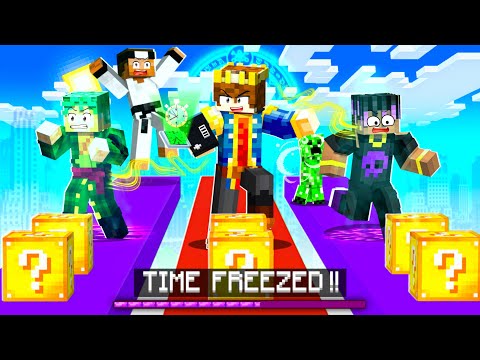 I SECRETLY CHEATED IN LUCKY BLOCK RACE 😂