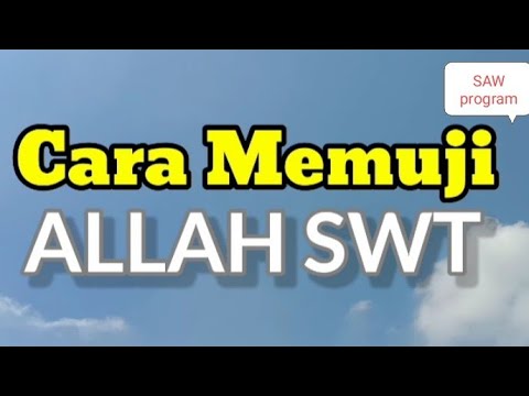 cara memuji Allah swt