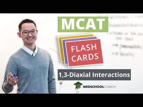 MCAT Flashcard: 1,3-Diaxial Interactions