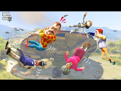 TATİL KÖTÜ BAŞLADI. UZAYLI İSTİLASI 😱 GTA 5 Hello Neighbor - Scary Teacher - Ice Scream 7