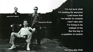 Depeche Mode - A Pain That I&#39;m Used To (Lyrics)