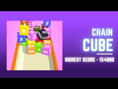 Chain Cube : 2048 3D Merge Game | new Highest score (154880)