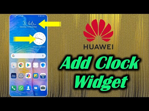 How to add Clock Widget in Huawei